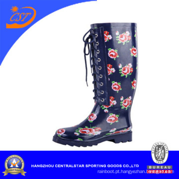 Botas femininas de borracha com renda nova